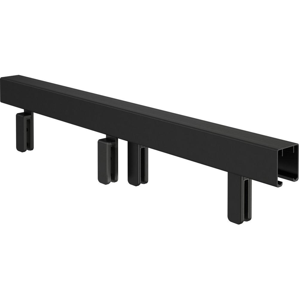 Lyndall 60 in. x 71-1/2 in. Frameless Mod Soft-Close Sliding Shower Door in Matte Black with 1/4 in. (6 mm) Clear Glass - Super Arbor