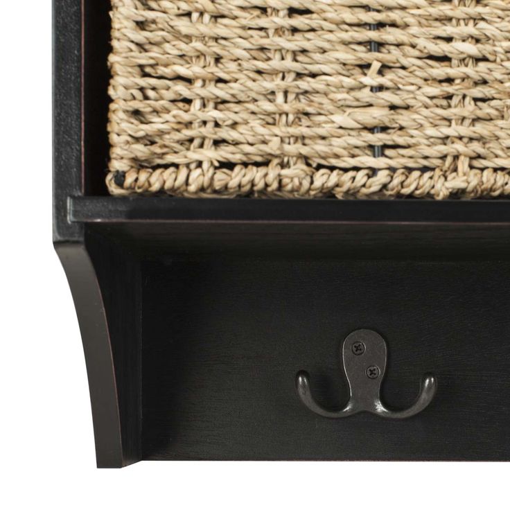 Safavieh Finley Hanging 3 Basket Wall Rack (Black)