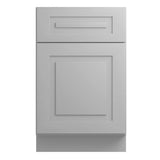 Home Decorators Collection Grayson Pearl Gray Painted Plywood Shaker Assembled Sink Base Kitchen Cabinet Soft Close R 21 in W x 21 in D x 34.5 in H