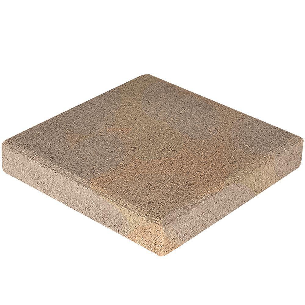 12 in. x 12 in. x 1.5 in. River Red Square Concrete Step Stone - Super Arbor