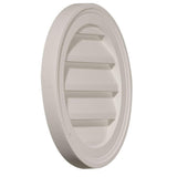 16 in. x 16 in. Round Primed Polyurethane Paintable Gable Louver Vent - Super Arbor