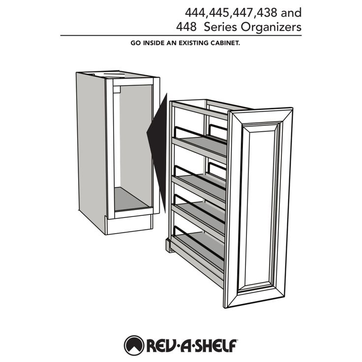 Rev-A-Shelf 7-in W x 4.875-in H 1-Tier Mounted Wood Spice Rack