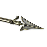 Hart & Harlow 13/16-in Allora 120-in To 170-in Black Steel Single Curtain Rod - Super Arbor