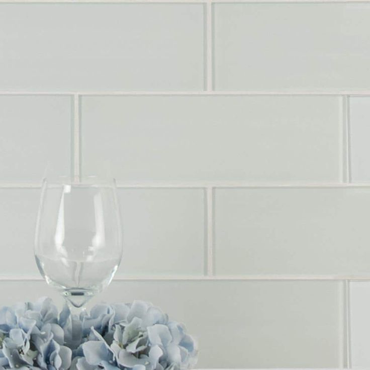 MSI Ice Glossy 4 in. x 12 in. Glass White Subway Tile (2 sq. ft. / case)