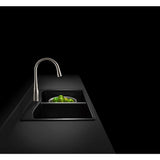 Kennon Dual Mount Neoroc Granite Composite 33 in. 1-Hole Double Bowl Kitchen Sink in Matte Black - Super Arbor