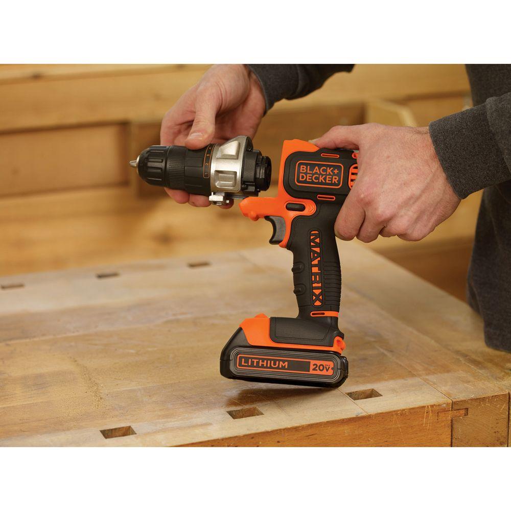 20-Volt MAX Lithium-Ion Cordless Matrix Drill/Driver with Battery 1.5Ah and Charger - Super Arbor