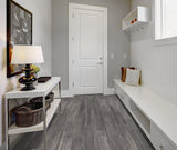 Style Selections Woods Graphite 6-in x 24-in Glazed Porcelain Wood Look Tile