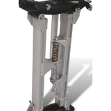 24 in. to 40 in. Adjustable Height Silver Drywall Stilts - Super Arbor