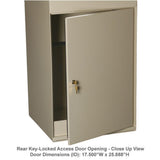 Full Service Vault Mailbox with Mail and Package Delivery in Black - Super Arbor