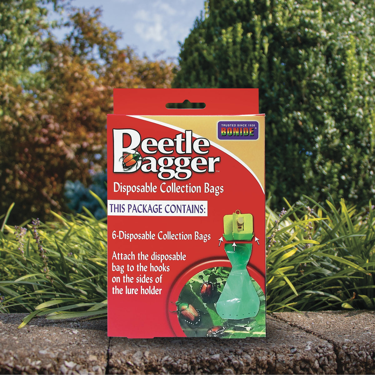 Bonide Beetle Bagger Disposable Collection Bags – 6-Pack Replacement Bags for Japanese Beetle Trap