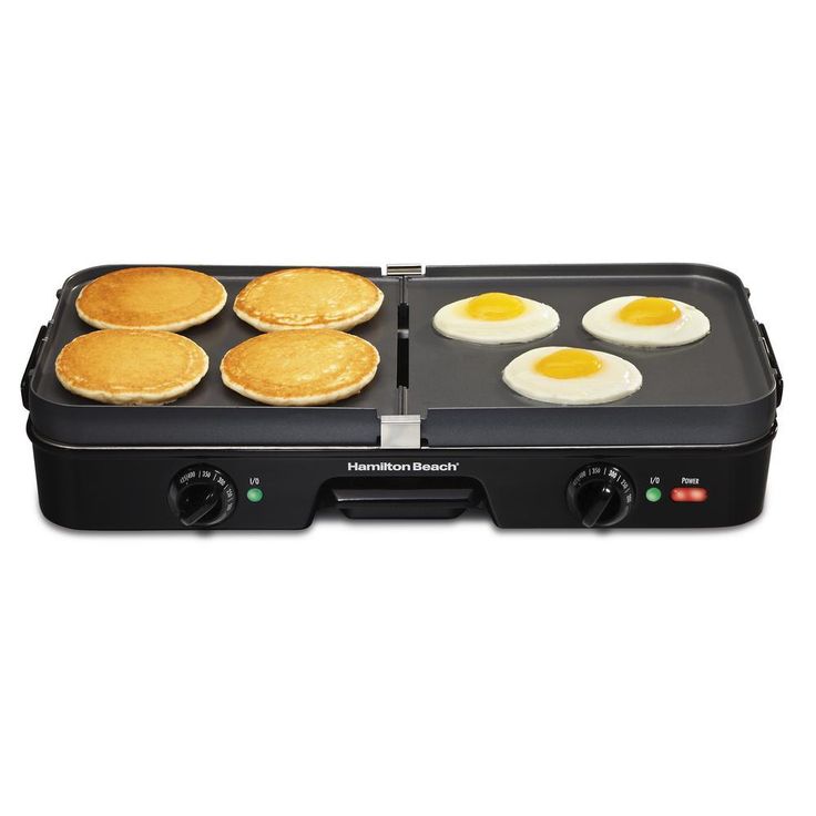 3 in 1 180 sq. in. Black Indoor Grill with Removable Grids
