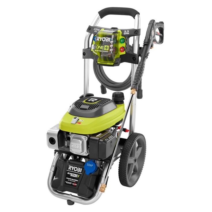 RYOBI 3,200 PSI 2.5 GPM ONE+ 18-Volt Electric Start Gas Pressure Washer with 15 in. Surface Cleaner