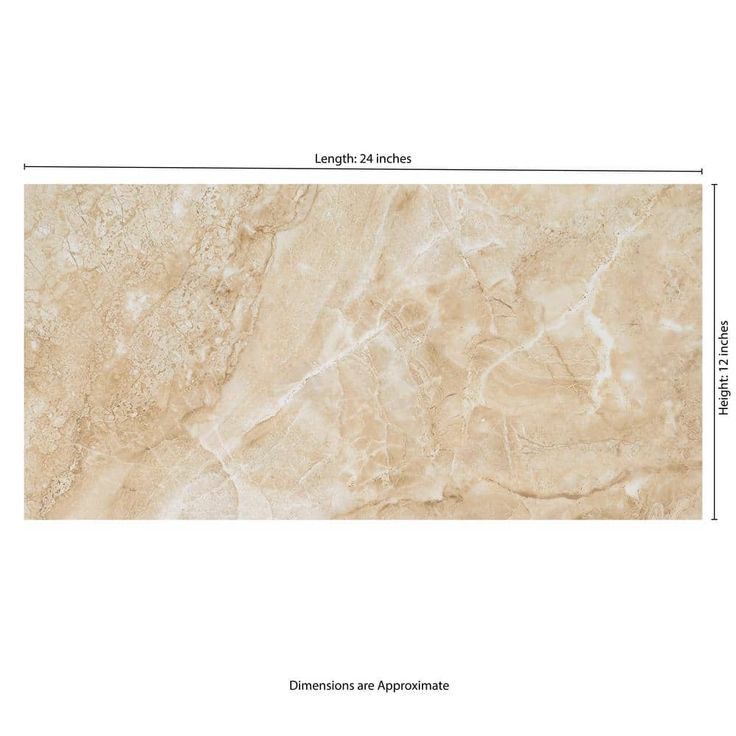 Cancun Beige 12 in. x 24 in. Glazed Ceramic Floor and Wall Tile (16 sq. ft. / case)