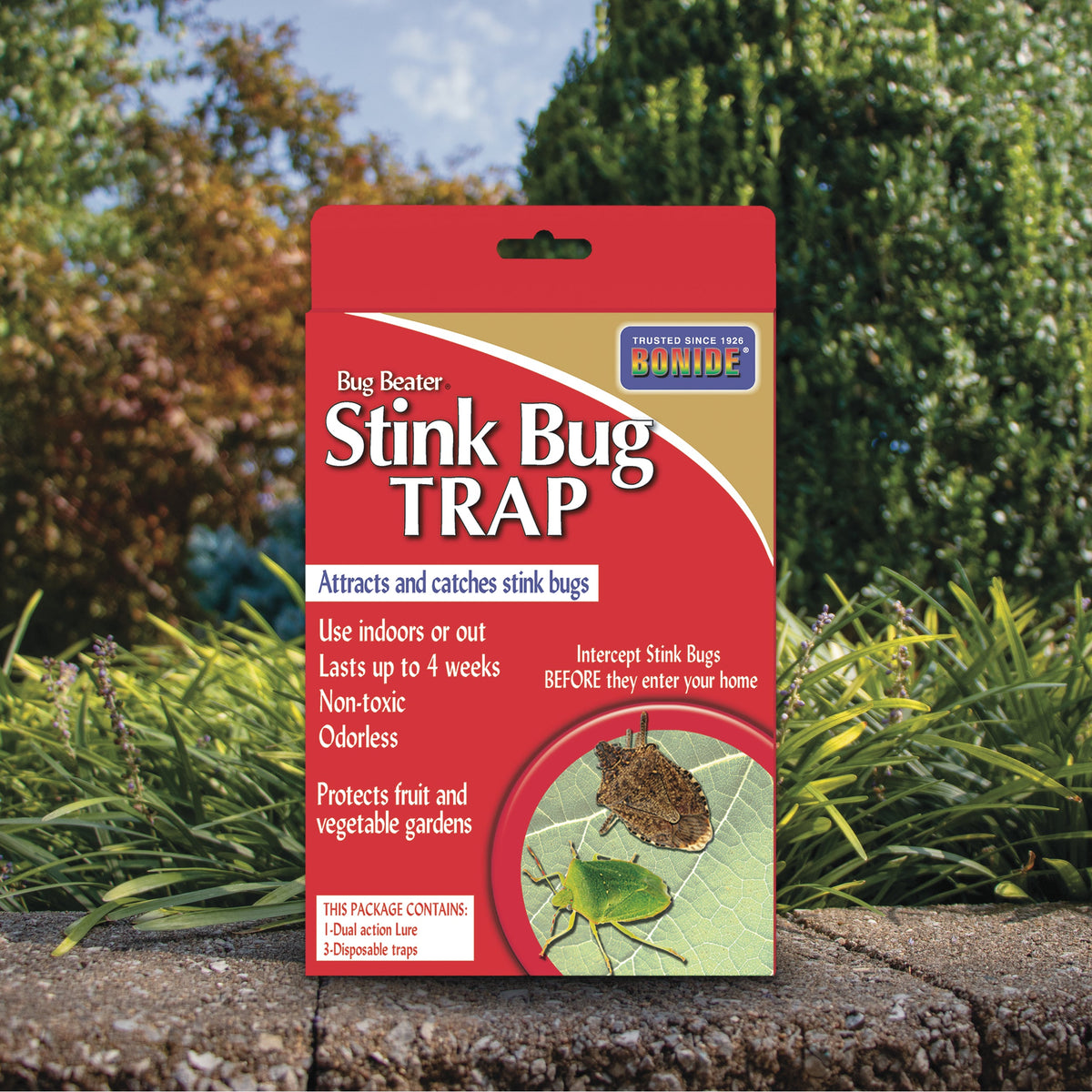 Bonide Bug Beater Stink Bug Trap, 3-Pack