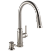 Delta Allentown Single-Handle Pull-Out Sprayer Kitchen Faucet with Soap Dispenser in Stainless