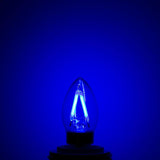 YANSUN 20-Watt Equivalent C7 Edison Blue LED Filament Light Bulb (4-Pack)