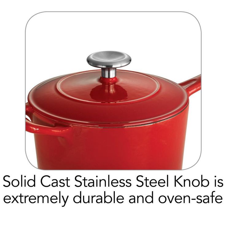 Gourmet 2.5 qt. Porcelain-Enameled Cast Iron Sauce Pan in Gradated Red with Lid
