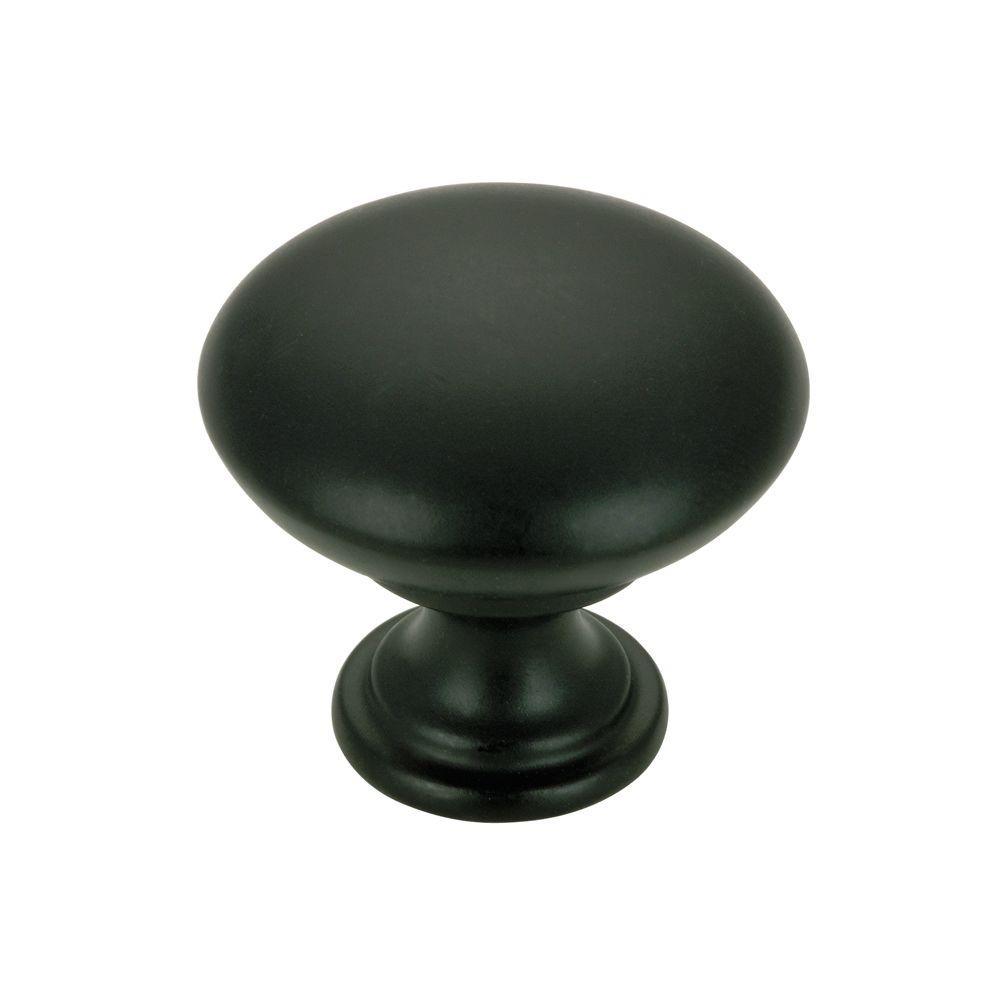 1-1/8 in. Brushed Nickel Contemporary and Modern Knob - Super Arbor