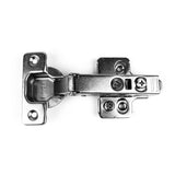 110-Degree 35 mm Full Overlay Soft Close Frameless Cabinet Hinges with Installation Screws (20-Pairs)