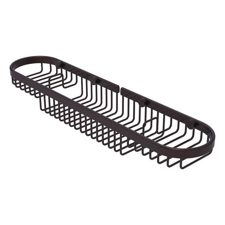 Allied Brass Oval Combination Shower Basket in Matte Black