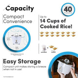 14-Cup Rice Cooker in White