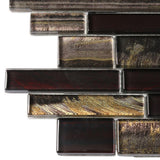MSI Artista Interlocking 12 in. x 12 in. x 8 mm Glossy Glass Mesh-Mounted Mosaic Wall Tile (10 sq. ft. / case)