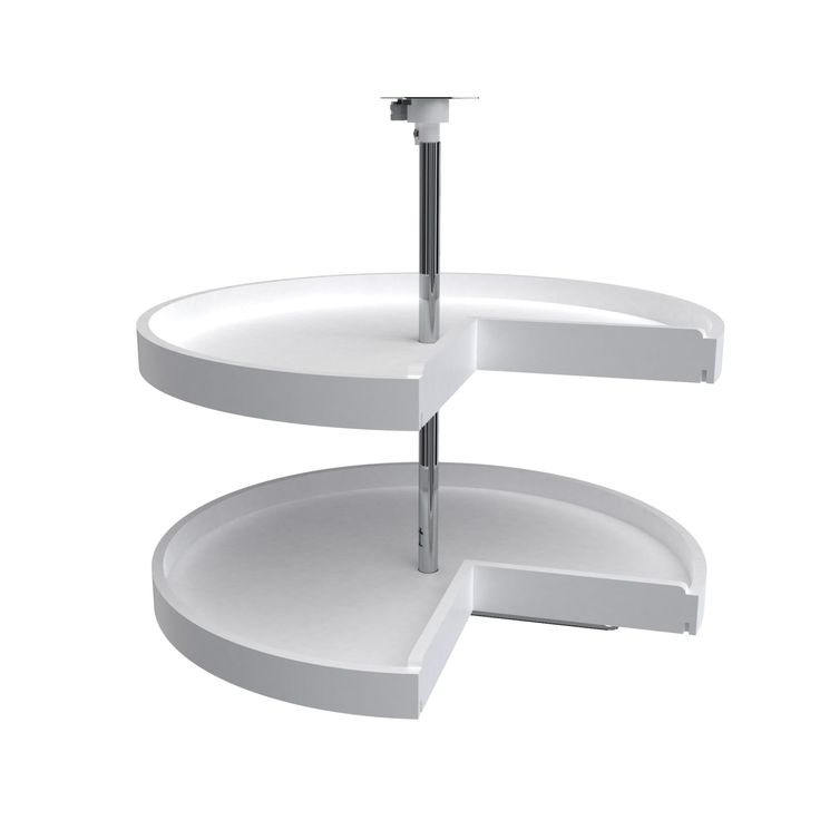 Rev-A-Shelf 2-Tier Plastic Pit-Cut Cabinet Lazy Susan