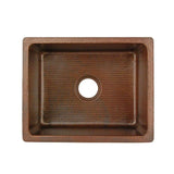 All-in-One Dual Mount Copper 20 in. Single Bowl Bar/Prep Sink with Faucet and Strainer Drain in Oil Rubbed Bronze