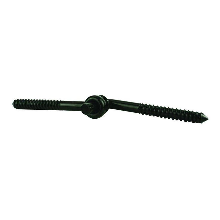 Everbilt 4 in. Black Hook & Eye Hinge (2-Pack)