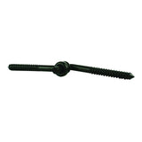 Everbilt 4 in. Black Hook & Eye Hinge (2-Pack)