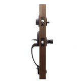 Mid Century Modern Tuscan Bronze Door Handleset with Left Hand Scandinavian Lever Trim - Super Arbor