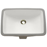 MR Direct Undermount Porcelain Bathroom Sink in White