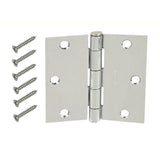 3-1/2 in. x 1/4 in. Radius Oil-Rubbed Bronze Door Hinge Value Pack (12-Pack)