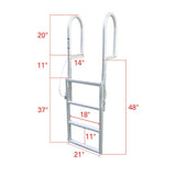 Extreme Max Sliding Dock Ladder - 4-Step - Super Arbor