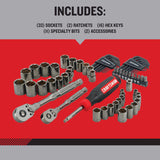 Craftsman OVERDRIVE 64 pc Metric/SAE Mechanic's Tool Set