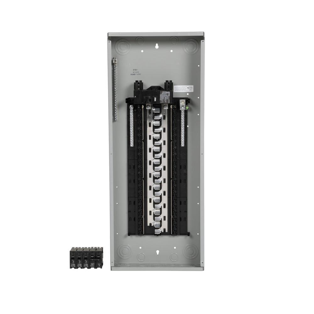 SN Series 100 Amp 20-Space 20-Circuit Main Breaker Plug-On Neutral Load Center Value Pack - Super Arbor