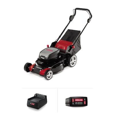 Oregon LM400 40-volt Brushless Lithium Ion Push 20-in Cordless Electric Lawn Mower