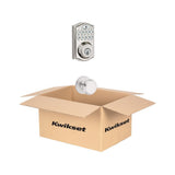 SmartCode Satin Nickel Single Cylinder Electronic Deadbolt featuring SmartKey Security and Juno Passage Knob - Super Arbor