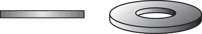 Hillman Stainless Steel .138 in. Flat Washer, Size #6, 100-Pack