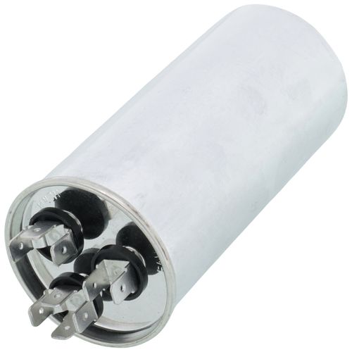 Lennox 19J28 capacitor - detail view (Voltage: 440v; MFD: 40/5)