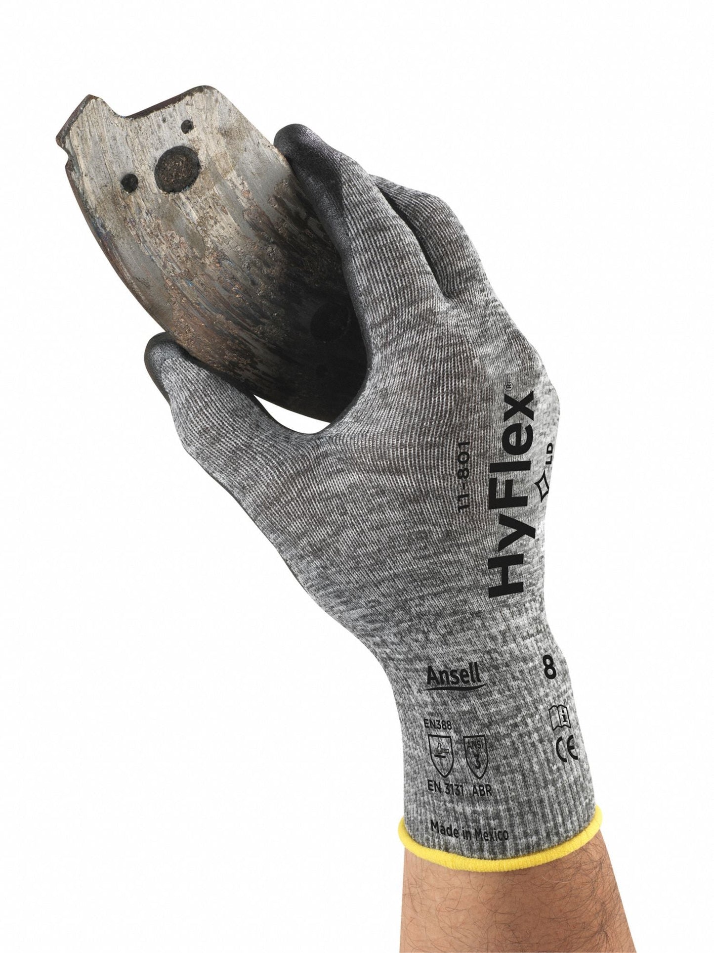 HYFLEX Coated Gloves XL - Foam Nitrile, Palm Dipped, ANSI Level 3