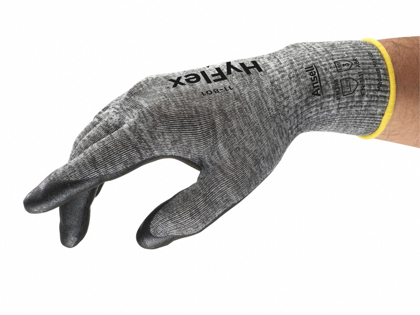 HYFLEX Coated Gloves XL - Foam Nitrile, Palm Dipped, ANSI Level 3