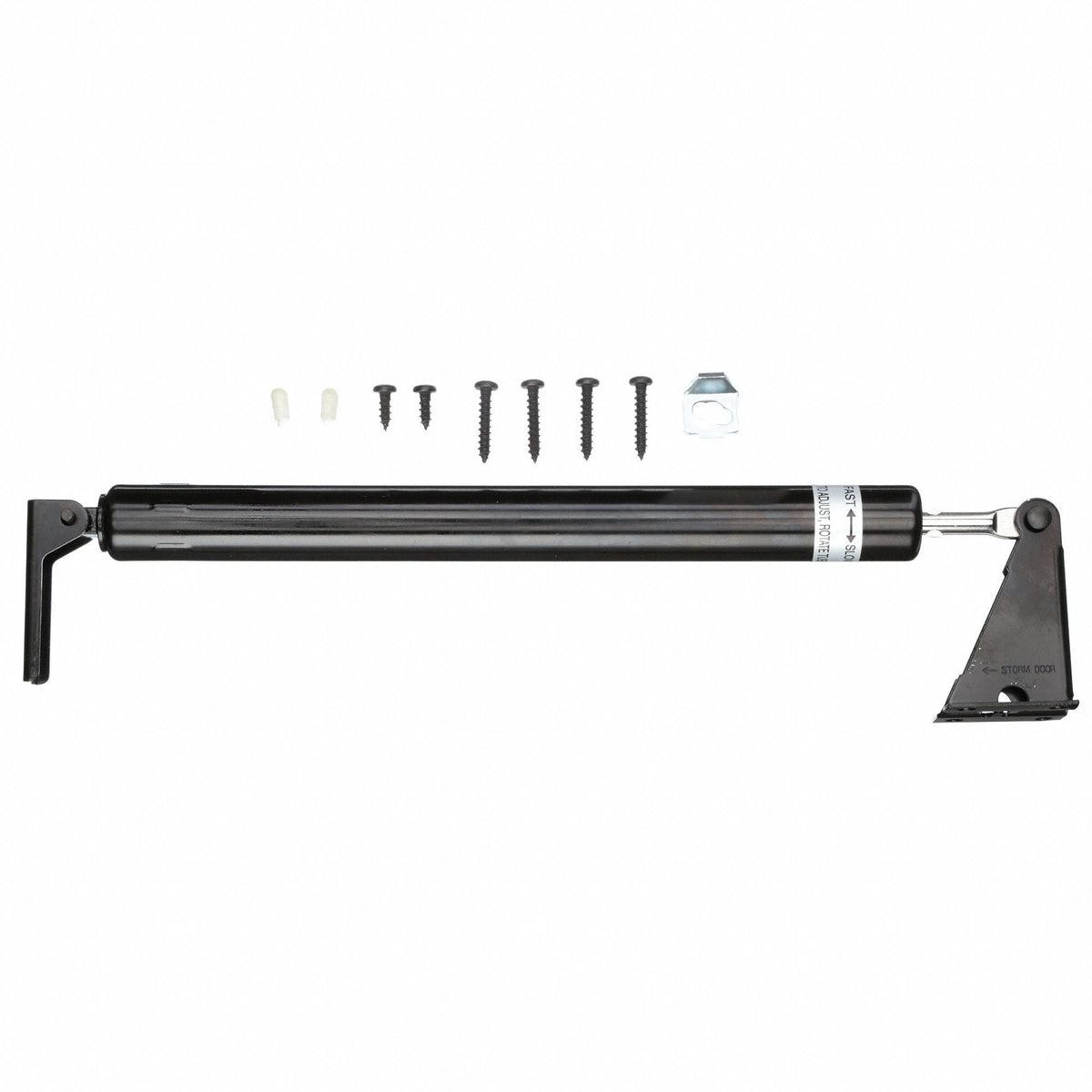 APPROVED VENDOR Standard Arm-Mount Door Closer, Black, 10 1/2 inch