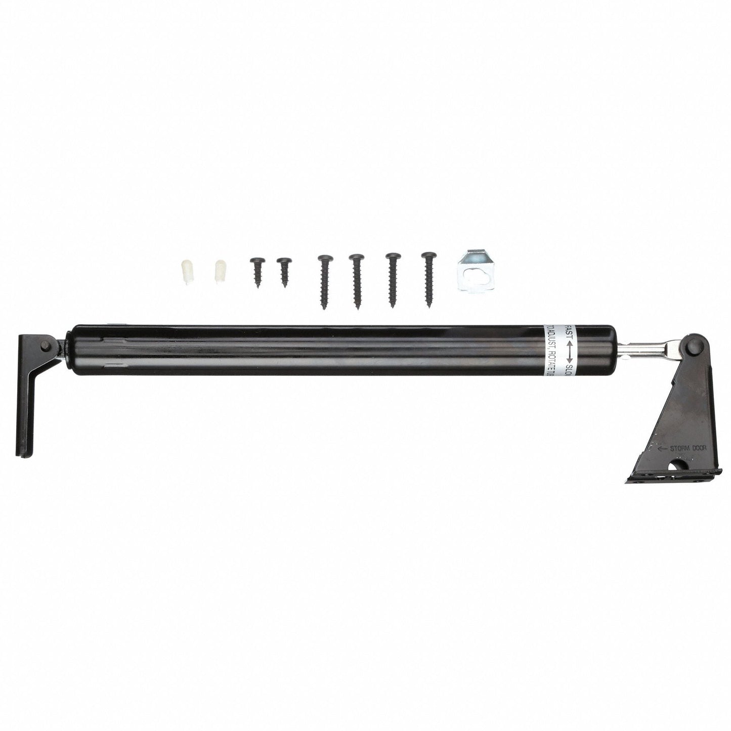 APPROVED VENDOR Standard Arm-Mount Door Closer, Black, 10 1/2 inch