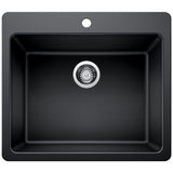 Glacier Bay Drop-in/Undermount Granite Composite 33 in. Single Bowl Kitchen Sink in White - Super Arbor