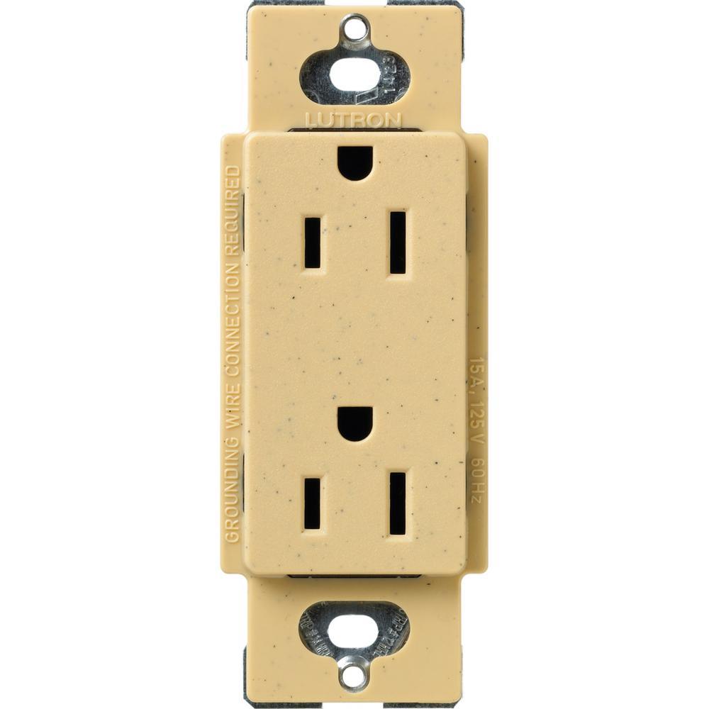 Claro 15 Amp Duplex Outlet, White - Super Arbor
