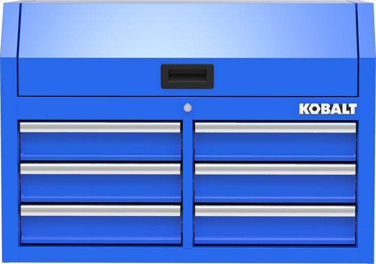 Kobalt 36-in W x 18-in H 6-Drawer Steel Tool Chest (Blue)