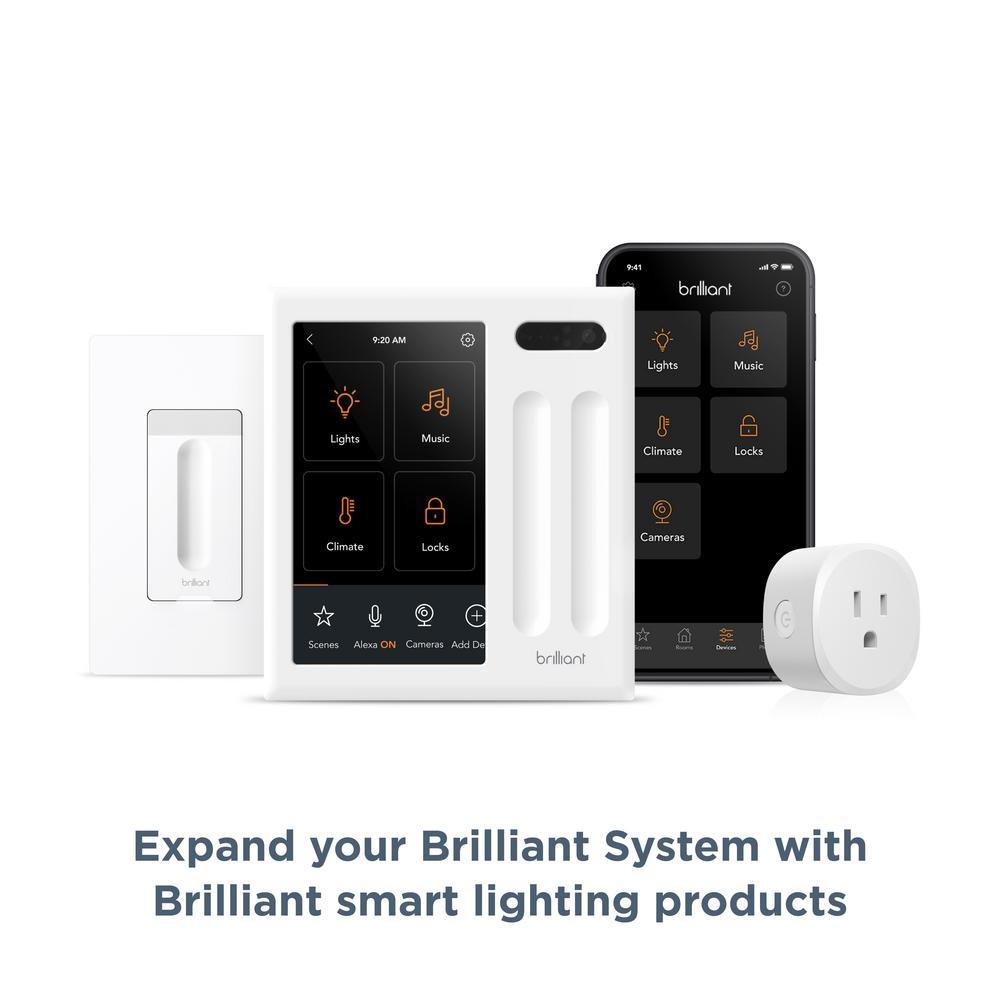 Smart Home Control (2-Switch Panel) for Amazon Alexa, Google Assistant, Apple HomeKit, Ring, Sonos and More - Super Arbor