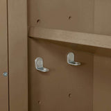 Home Decorators Collection Sonoma 24 in. W x 8 in. D x 27 in. H Rectangular Surface Mount Almond Latte Medicine Cabinet with Mirror