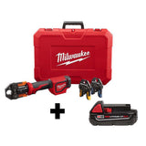M18 18-Volt Lithium-Ion Cordless Short Throw PEX Press Tool with (3) Viega PureFlow Jaws and 2.0 Ah Battery - Super Arbor